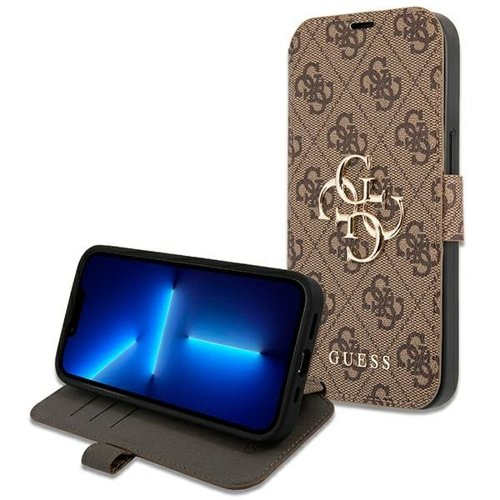 Guess 4G Big Metal Logo Fodral iPhone 13 Pro Max - Brun